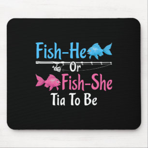 Fish-he Or Fish-she Tia To Be Gender Reveal Mouse Pad