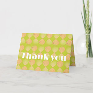Fish Head Leaves New Kiwi Coral Thank You Card
