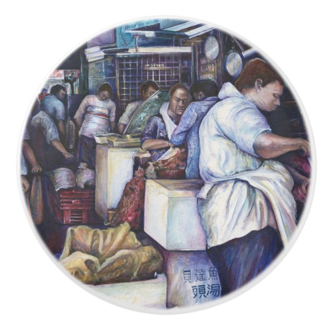 Fish Head Soup, Singapore Ceramic Knob (Front)