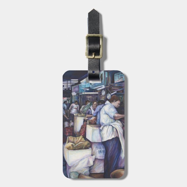 Fish Head Soup, Singapore Luggage Tag (Front Vertical)