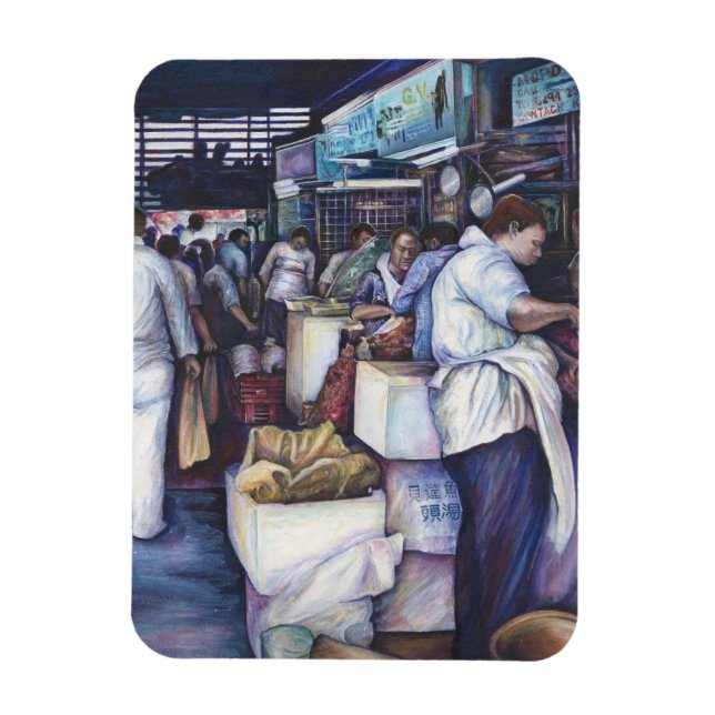 Fish Head Soup, Singapore Magnet (Vertical)