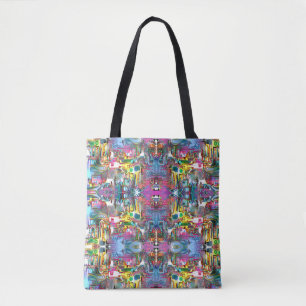 Fish Hexagons Tote Bag