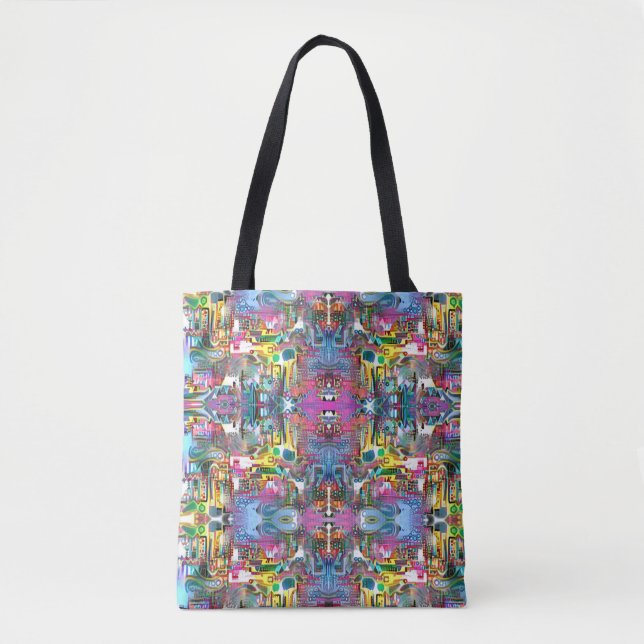 Fish Hexagons Tote Bag (Front)