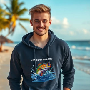 Fish-Hooked on Reel Life Hoodie