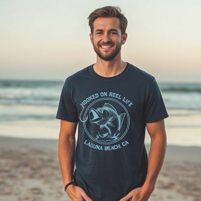Fish-Hooked on Reel Life T-Shirt (Fish Hooked on Reel Life, Location)