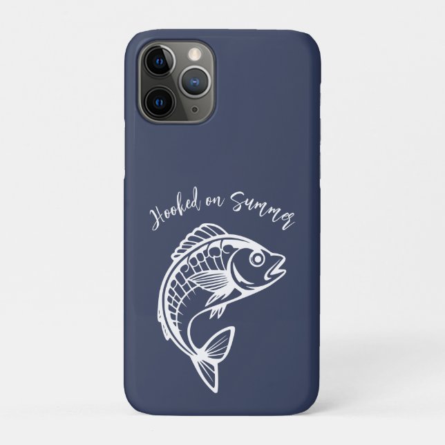 Fish-Hooked On Summer Case-Mate iPhone Case (Back)