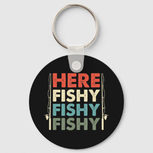 Fish Hunting Fishing Fishrod Fisherman Key Ring
