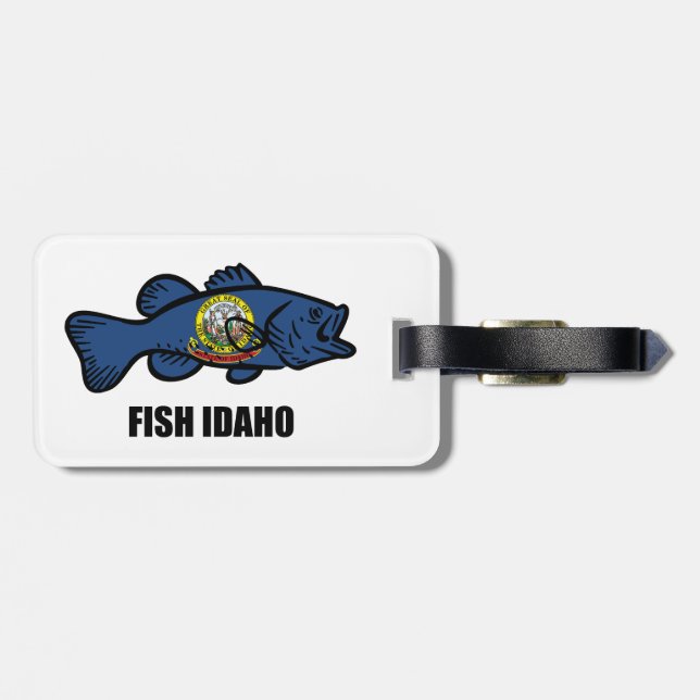 Fish Idaho Luggage Tag (Back Horizontal)