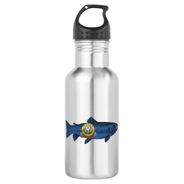 Fish Idaho Trout 532 Ml Water Bottle (Front)