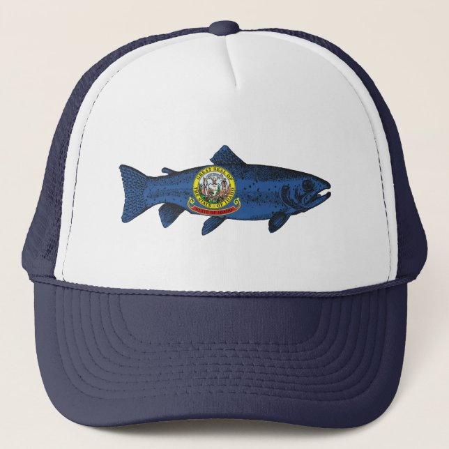 Fish Idaho Trout Trucker Hat (Front)