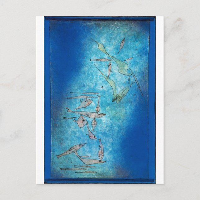 Fish Image - Paul Klee Postcard (Front)