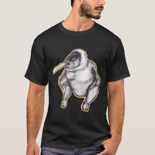 Fish in a Chicken Smoking a Cigarette (yellow bord T-Shirt