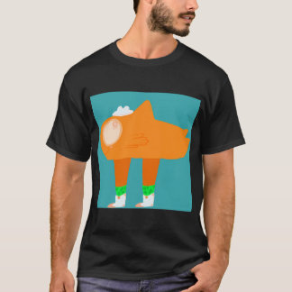 Fish in boots, Cowboy fish cartoon charcter T-Shirt
