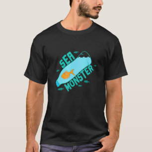 Fish In Bottle Sea Monster T-Shirt