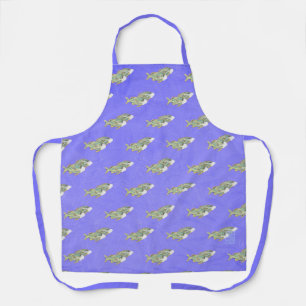 Fish in Face Masks All-Over Print Apron
