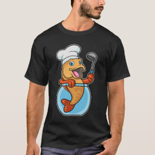 Fish in Glass as Cook with Soup spoon T-Shirt
