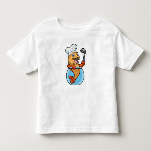 Fish in Glass as Cook with Soup spoon Toddler T-Shirt