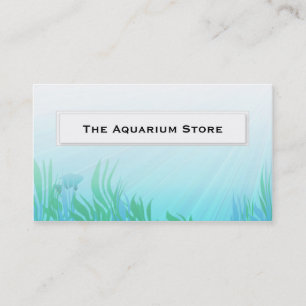 Fish in reeds aquarium Business Cards