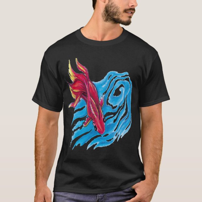 Fish in sea water. T-Shirt (Front)