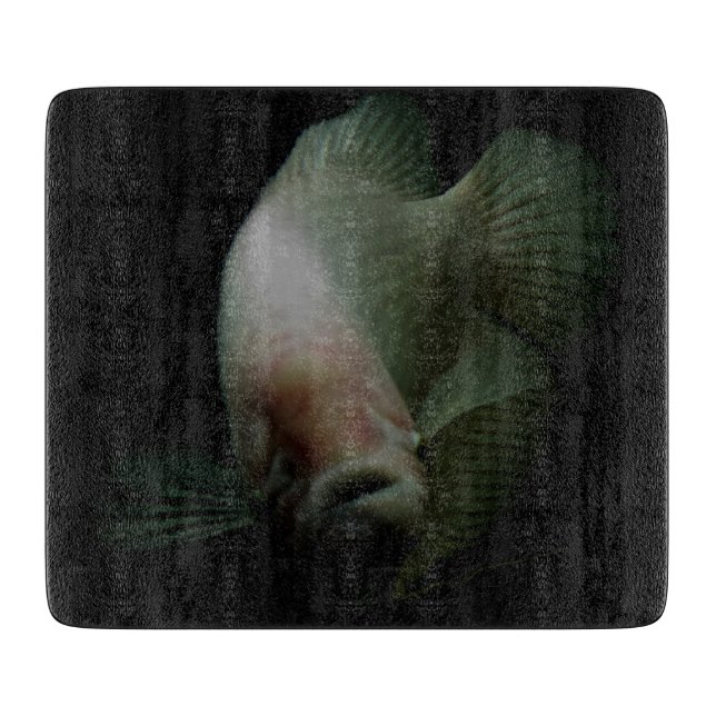 Fish in Tank Portrait Cutting Board (Front)