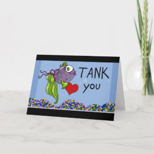 Fish in Tank-Thank You  Card