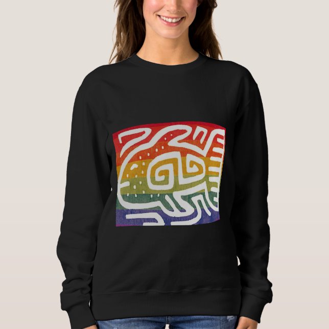 Fish Iris Coloured Fish Sweatshirt (Front)