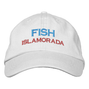 FISH ISLAMORADA FLORIDA KEYS FISHING HAT