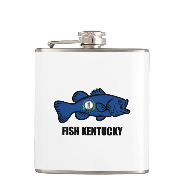 Fish Kentucky Hip Flask (Front)