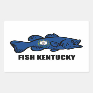 Fish Kentucky Rectangular Sticker
