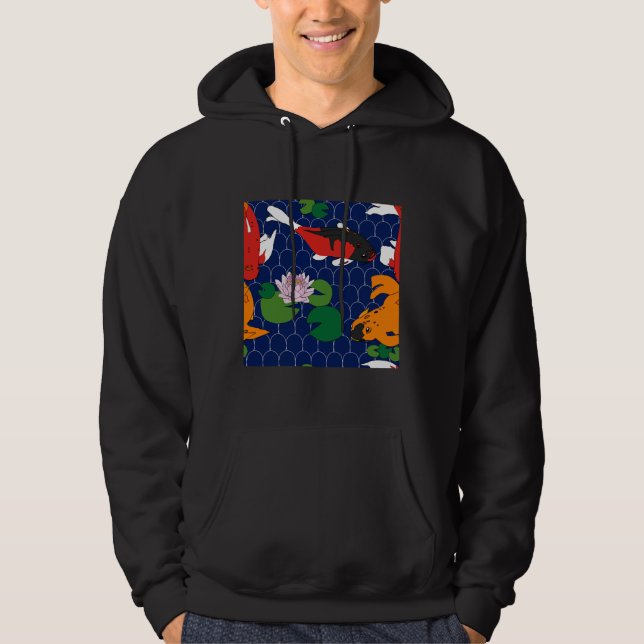 Fish Koi Fish 200 Hoodie (Front)