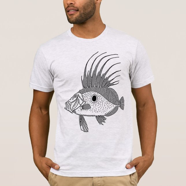 FISH (LINE DRAWING) T-Shirt (Front)