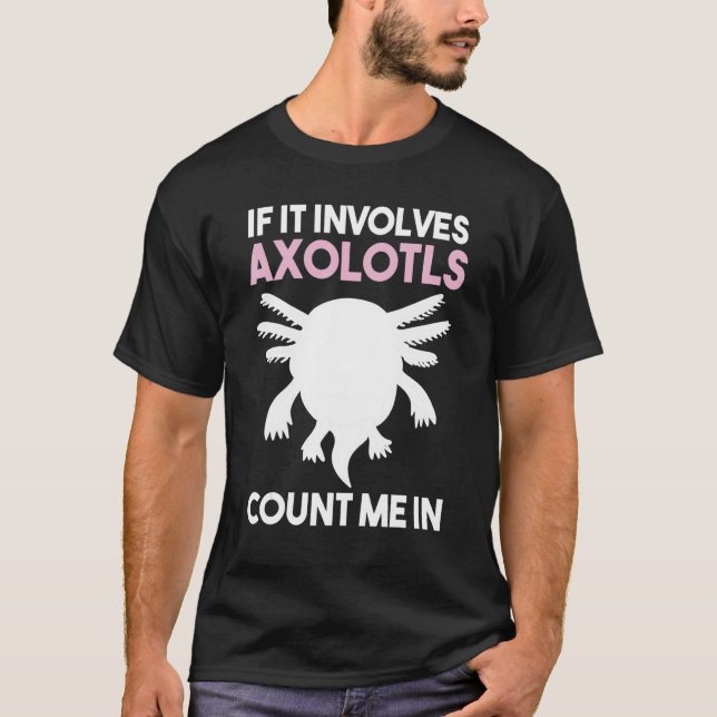 Fish Lizard Axolotl T-Shirt (Front)