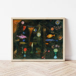 Fish Magic | Paul Klee Poster<br><div class="desc">Fish Magic (1925) by Paul Klee is a captivating abstract painting that blends colourful, dreamlike forms with a dark, mysterious background. The piece features stylised fish and other organic shapes that seem to float within a shadowy space, creating a sense of movement and fluidity. Klee's use of vivid, bright colours...</div>