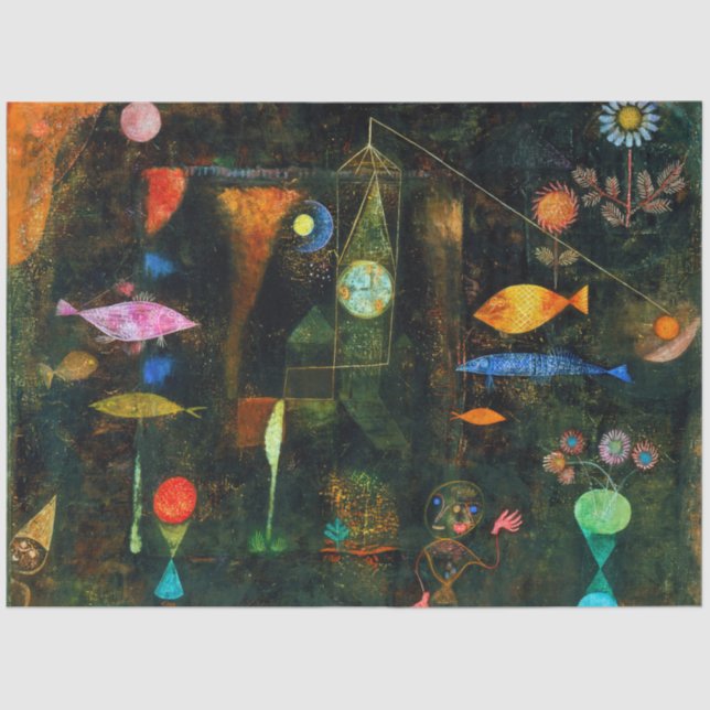 Fish Magic, Paul Klee Tissue Paper (Front)