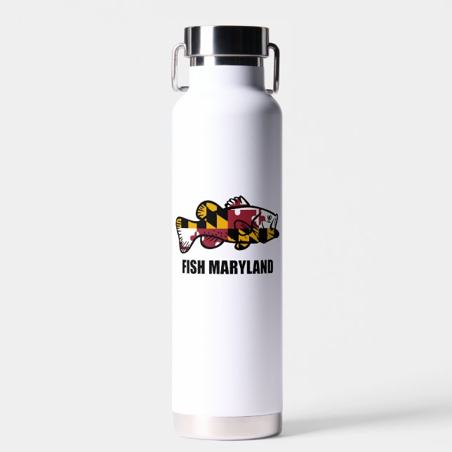 Fish Maryland Water Bottle (Front)