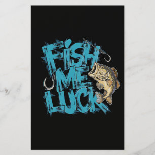 Fish Me Luck Graffiti Bass Art Stationery