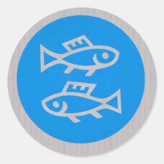FISH MERMAID FISHING FISHERMAN unique return gifts Classic Round Sticker