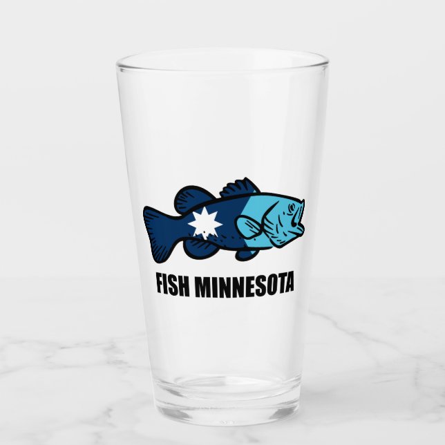 Fish Minnesota Glass (Front)