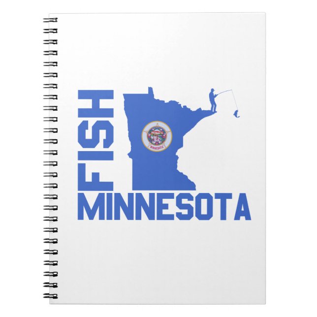 Fish Minnesota Spiral Notebook (Front)