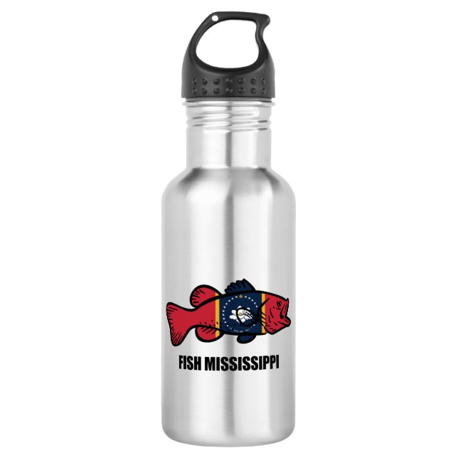 Fish Mississippi 532 Ml Water Bottle (Front)