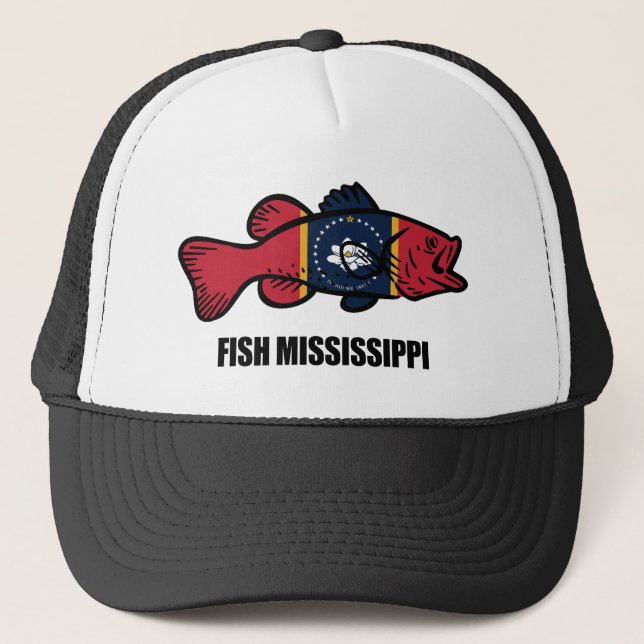 Fish Mississippi Trucker Hat (Front)