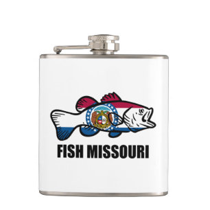 Fish Missouri Hip Flask