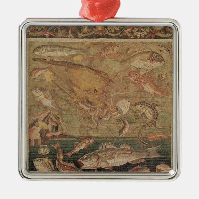 Fish, Molluscs and Crustacea Metal Tree Decoration (Front)