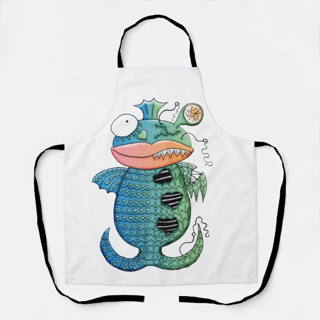 Fish Monster Apron (Front)