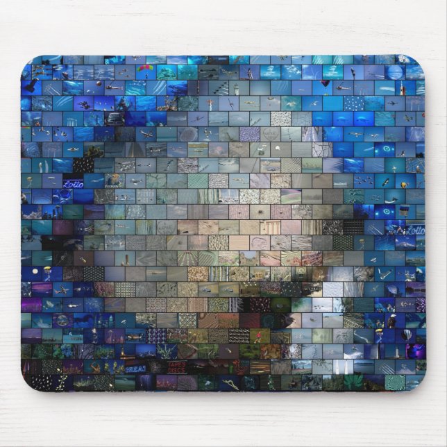 Fish Mosaic Mouse Pad (Front)