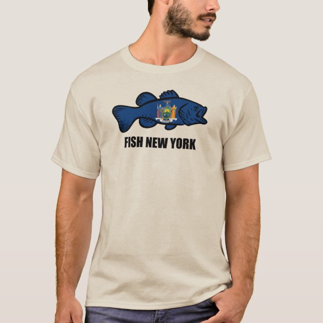 Fish New York Bass T-Shirt (Front)