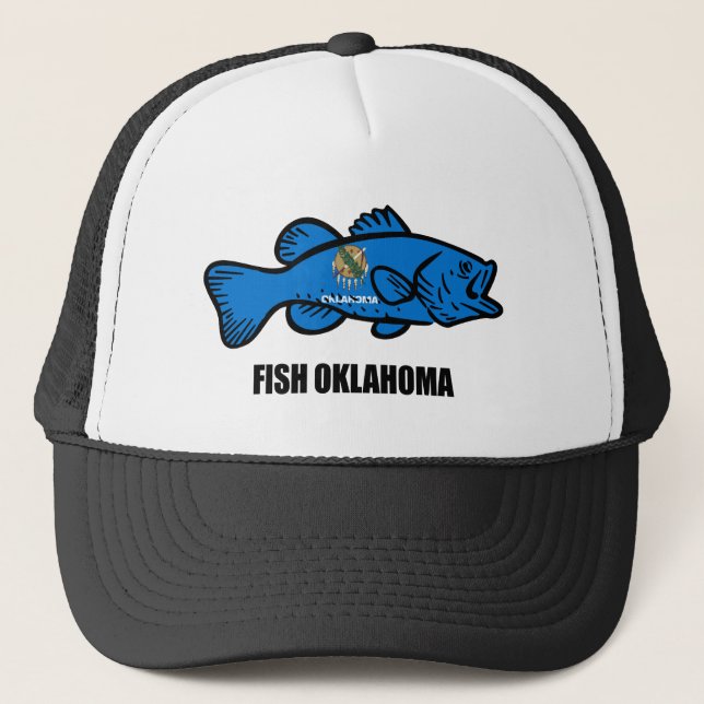 Fish Oklahoma Trucker Hat (Front)