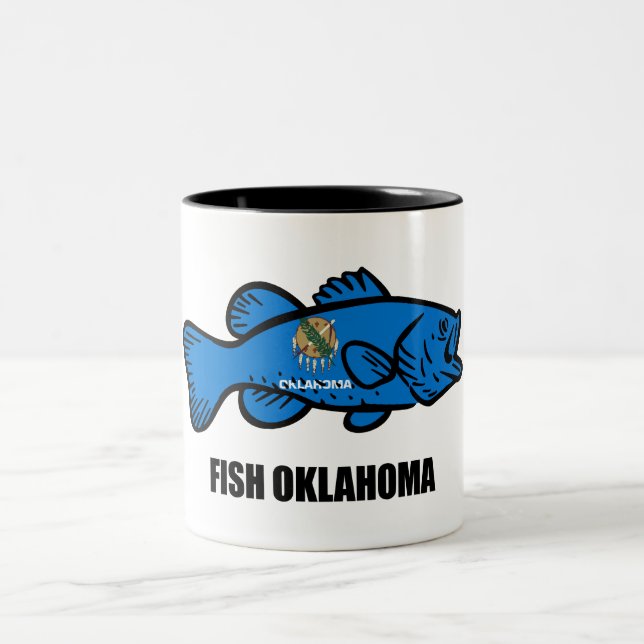 Fish Oklahoma Two-Tone Coffee Mug (Center)