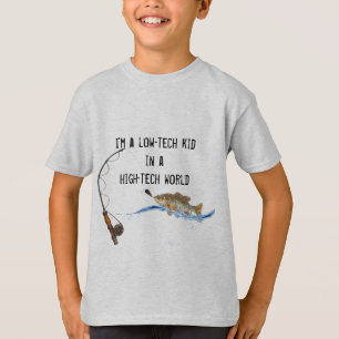fish on fishing pole with fun quote T-Shirt