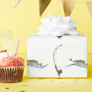 fish on the hook wrapping paper